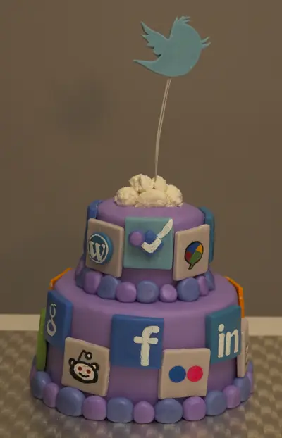 Social Media Cake