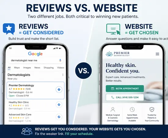 image for post Online Reviews or Website Quality: What Matters More to New Patients?