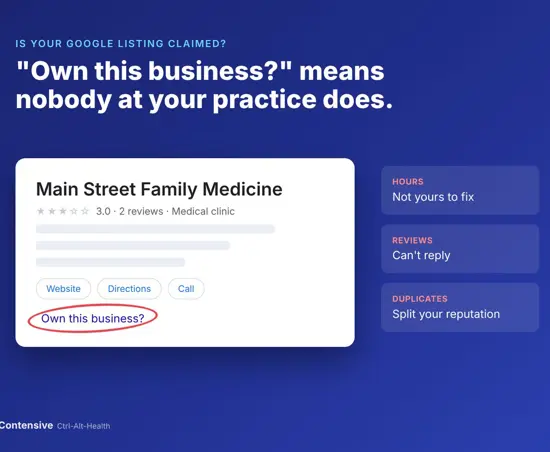 image for post "Own This Business?" The Google Listing Nobody at Your Practice Controls